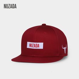 Beanie Skull Caps NUZADA Brand Men Women Couple Hip Hop Cap Vintage Wine Red Spring Summer Autumn Embroidery Cotton Letter 230414