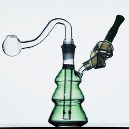 ACOOK pipes oil rigs hookahs recycler bong bubbler smoke glass pipe dab water bong with 10mm glass banger