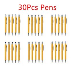 30Pcs Stylus Bamboo Pen Ballpoint Pen Black Ink 1mm Office Student Pens Bamboo Ballpoint Pen Wood Ballpointpens