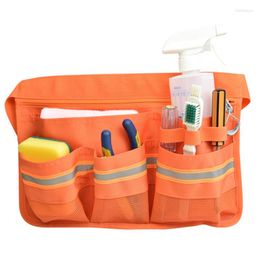 Storage Bottles Waiter Waist Belt Tool Bag With Pockets KTV Dining Cleaning El Restaurant Cleaner Dropship