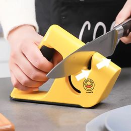 1pc, Knife Sharpener, Cartoon Duck Knife Sharpeners For Kitchen Knives, Multifunctional Portable Knife Sharpener For Kitchen, Kitchen Sharpener With Handle