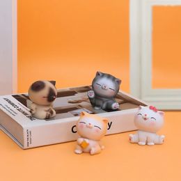 Decorative Objects Figurines Creative and Minimalist Table Decorations for Cats Mini Cute Decorations Healing Series Small Items 231114