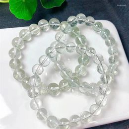 Link Bracelets Natural Green Quartz Bracelet String Charms Handmade Fortune Energy Woman Amulet Jewellery Gift 1PCS 8/10mm