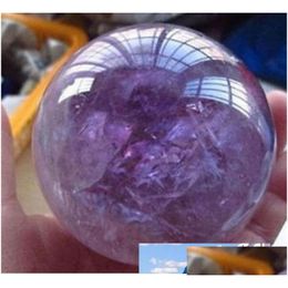 Arts And Crafts Natural Pink Amethyst Quartz Stone Sphere Crystal Fluorite Ball Healing Gemstone 18Mm20Mm Gift For Familly Friends D Dhtre