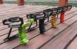 Hunting Slingshots Four-color Catapult Full Set Fishing Slingshot Arrow Laser Slingshot Powerful Fishing sling Strong Slingshot hunting Q231114