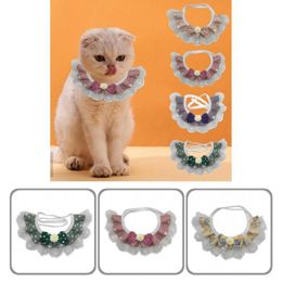 Cat Collars & Leads Fashion Stylish Dog Lace Collar Scarf Casual Puppy Soft Touch Supplies