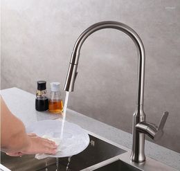 Kitchen Faucets Sink Faucet Single Lever And Cold Torneira Nano Nickel Brushed Modern Swivel Mixer Water Tap