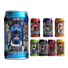 Electric/Rc Car Fourcolor Canned Optional Remote Control Mini Tinned Remotes Controls Cars Childrens Toy With Light Coke Tank Drop D Dhuiv
