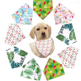 Dog Apparel Summer Bandana Pet Small Scarf Bandanas Personalised Adjustable Cotton Puppy Cat Bibs Supplier Supplies