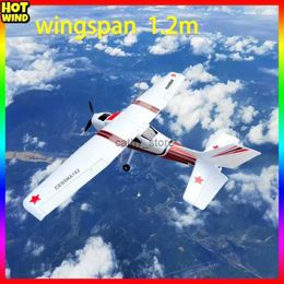 Aircraft Modle New Cessna 182plus 1.2m Fixed Wing Trainer Fighter Rc Aeroplane Remote Control Electric Model Aircraft Toy GiftL231114