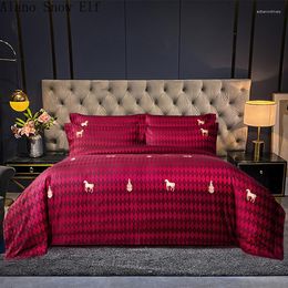 Наборы постельных принадлежностей 2023 Comfort 140S хлопчатобумажную одежду для подмолочного укрытия дизайнерские наборы кровати роскошный король размер
