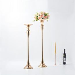 Vases Gold /Silver Flower Rack 75/95 Cm Tall Candle Holder Wedding Table Centrepieces Vase Decoration Event Party Road Lead