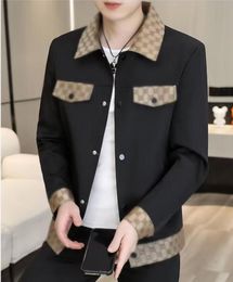 Men's desinger oversized Jackets Outerwear high quality Casual printed letters Fashion Luxury brand lapel polos colloar white black Jackets letter G1