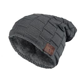 BeanieSkull Caps Winter Warm Music Hat Sport Wireless Headset Hats Headphone Headset Smart Cap Speaker Mic Hats for Gifts 231113