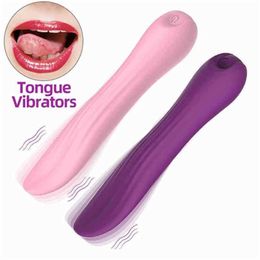 Vibrators Tongue Lick Vagina Av Vibrator Magic Wand Massager Clitoris Stimul