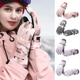 Ski Gloves Woman Ultralight Ski Glove Waterproof Winter Warm Gloves Mobile Phone Touch Screen Skiing Gloves Motorcycle Riding Snow Gloves 231114