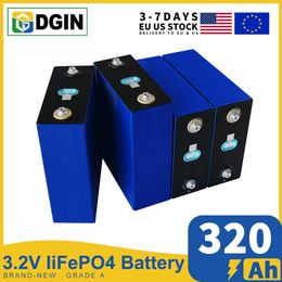 4 pieces of 3.2V 320Ah 310Ah LiFePO4 deep cycle A-grade DIY rechargeable battery pack used for RVs EVs vans camping boats with bus poles