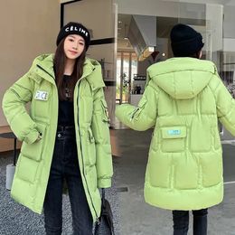 Womens Down Parkas Women Winter Cotton Padded Jacket Warm Thicken Coat Korean Loose Plus Size Long Parka Outwear 231114