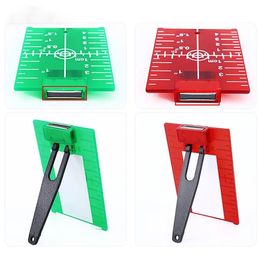 1 Pcs Inch/cm Laser Target Card Plate For Green/Red Laser Level Can Be Hanging On Wall & Floor 11.5cmx7.4cm