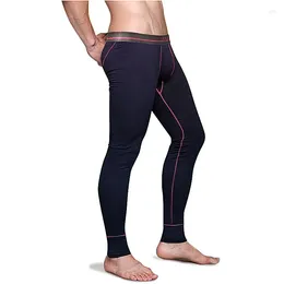 Men's Thermal Underwear Mens Cotton Long Johns Slp Bottoms Thin Elastic Waisand Pijamas Pants Tights 5XL 6XL 2498