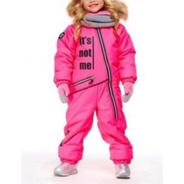 Down Coat Children's Ski Suit Set Thickened Snow and Wind Proof Professional Waterproof Pants for Boys Girls 231113