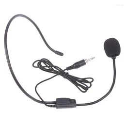 Microphones 3.5mm Plug Wired Threaded Headset Microphone Mic