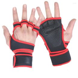 Cycling Gloves 1 Pairs Weightlifting Training For Men Women Fitness Sports Body Building Gymnastics Gym Hand Wrist Palm Protector