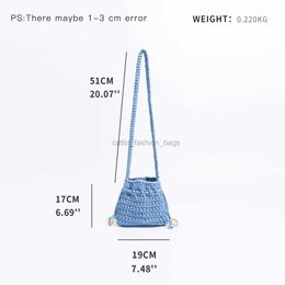 Shoulder Bagsandwoven Bucket Tote Purse Women Bags Colorful Cute Mini andbags Female Woven Crossbody Bagcatlin_fashion_bags