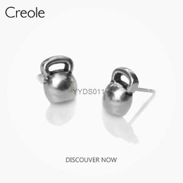 Stud Ear Stud Earrings Kettlebells 2019 Accessories Fashion Jewelry 925 Sterling Silver Trendy Sport Gift For Women Men YQ231114