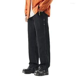 Men's Jeans Black Oversized Trendy Casual Straight Commuting Pants Men Cargo