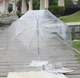 Umbrellas Stylish Bubble Deep Dome Long Handle Apollo Transparent Umbrella Girl Mushroom Clear Gift SN250