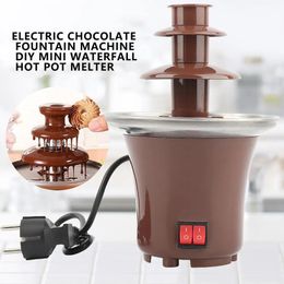 Other Kitchen Dining Bar Chocolate Fountain Creative Design Melting Heating Fondue for Party Christmas 231113