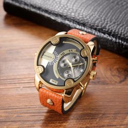 Wristwatches Cagarny Top Brand Brazilian Dual Time Display Watches For Men Quartz Creative Sport Wristwatch Male Gift Clock Relogio