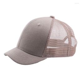 Ball Caps 4.5cm Mesh Short Brim Baseball Cap Snapback Fashion Sports Hats For Men Women Sprint Summer High Quality Unisex