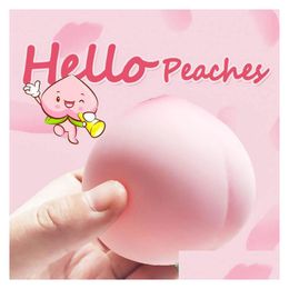 Decompression Toy Simation Peach Artifact Vent Ball Pinch Music Trick Spoof Slow Rebound Toys Drop Delivery Gifts Novelty Gag Dh9A6