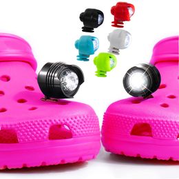 Shoe Parts Accessories Headlights For Croc Lights Charms Decorations Pin for Fit Jeans Wholesale 230414