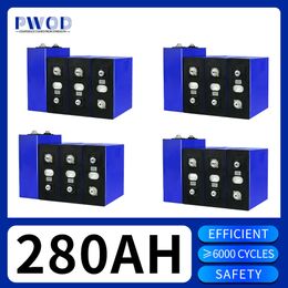 16PCS 280AH Lifepo4 Battery Grade A Lithium iron phosphate Cell High Quality DIIY 12V 24V 48V golf cart batteries For RV Camper