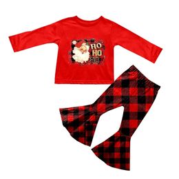 Clothing Sets Merry Christmas Baby Girl Sets Toddler Suit Long Sleeve Trousers Outfits Milk Silk Children's Clothing Holiday Clothes Wholesale 231113