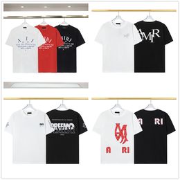 New men's T-shirt black and white color brand before and after characteristic letter printing double yarn cotton fabric soft fashion men and women with the same 3XL