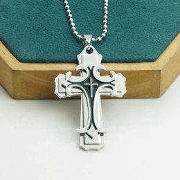 Chains 10-Pack: Unisex Vintage Cross Pendant Necklaces: Multi-layer Design