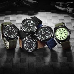 Wristwatches Mens Quartz Watch Black Dial Date Sport Wrist Fashion Cool Unique Digital Literal Multi Layer Men's Watches