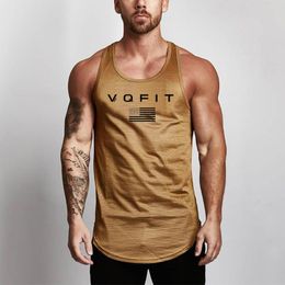 Men's Tank Tops Mesh Fitness Shirt s Singlets Fashion Cotton Sleeveless Shirts Top Training Workout Gym Vest 230414