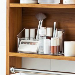 Storage Boxes Mirror Cabinet Box Cosmetic Safety And Environmental Protection Odorless Transparent Visible Grid Design Makeup