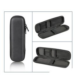 Pencil Cases Black Pen Case Portable Eva Hard Shell Holder Office Stationery Pouch Earphone Makeup Storage Bag Lx1722 Drop Delivery Dh0Wp