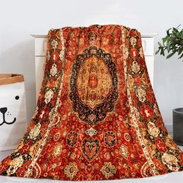 Blankets Boho Geometric Ethnic Pattern Flannel Soft Warm for Decor Kids Adults Camping Blanket King Size Home Blanket 231113