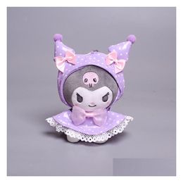 Stuffed Plush Animals Six Types Wholesale Cartoon Toys Lovely Raincoat Kuromi 12Cm Keychains Drop Delivery Gifts Dhmbd