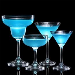 Tumblers 6 Styles 100200ML Cocktail Wine Glass Cup Wide Mouth Champagne Dish Goblet Martini Bar Household Drink 230413