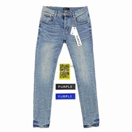 Men's Jeans Purple Brand Classic Low Rise Skinny Men Jean Mid Indigo Tint Premium Vintage Stretch Denim Jeans J231111