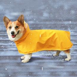 Dog Apparel Pet Raincoat For Small Medium Large s Waterproof Jacket Rain Coat Clothes Corgi Husky Schnauzer Pug Labrador CTC01 230414