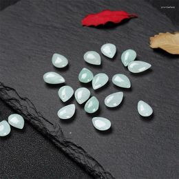 Loose Gemstones Natural Jadeite Handcarved Water Droplets Beads DIY Real Jade Bracelets Necklace Accessories Septa Scattered